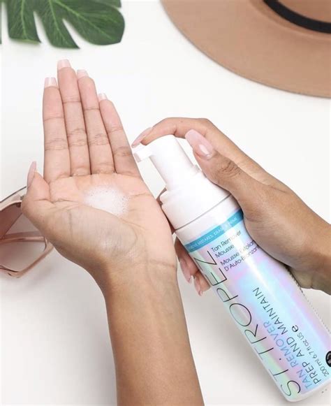 removing self tanner from hands.